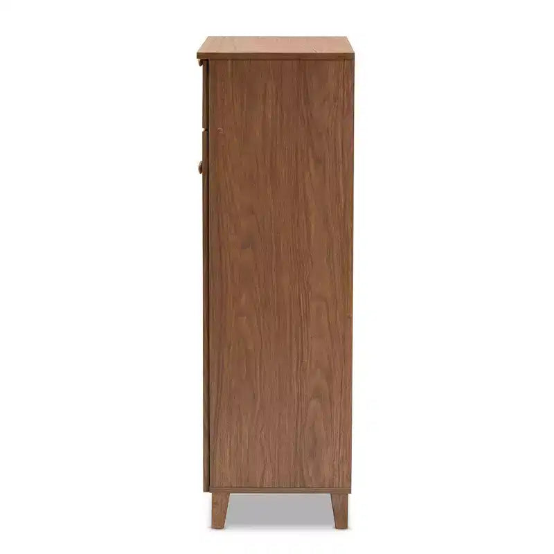 Shelf Wood Shoe Storage Cabinet with Drawer Coolidge - Baxton Studio
