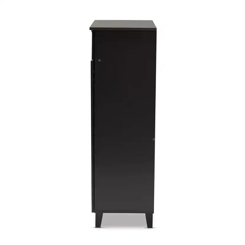 Shelf Wood Shoe Storage Cabinet with Drawer Coolidge - Baxton Studio