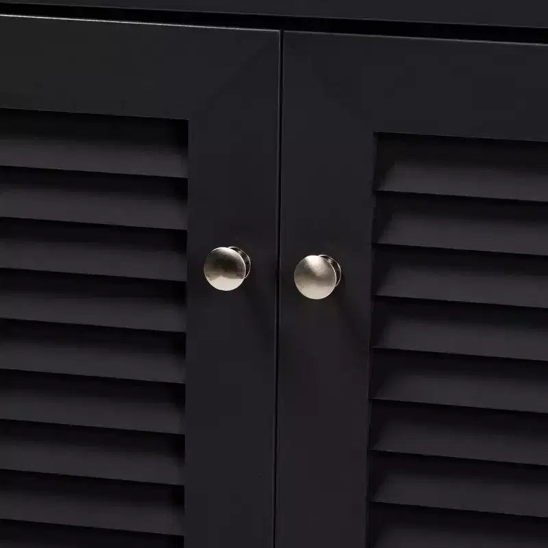 Shelf Wood Shoe Storage Cabinet with Drawer Coolidge - Baxton Studio