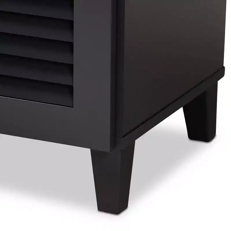 Shelf Wood Shoe Storage Cabinet with Drawer Coolidge - Baxton Studio