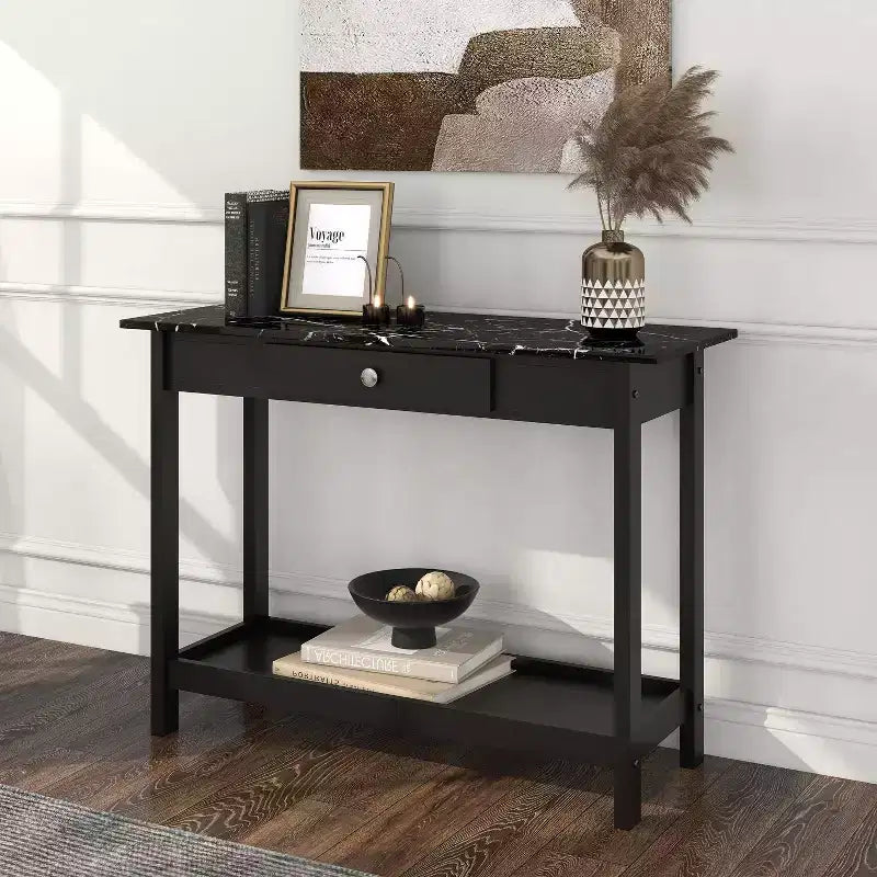 4pc Minsay Transitional Faux Marble Top Storage Coffee Table Set - HOMES: Inside + Out