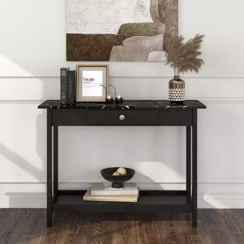 4pc Minsay Transitional Faux Marble Top Storage Coffee Table Set - HOMES: Inside + Out