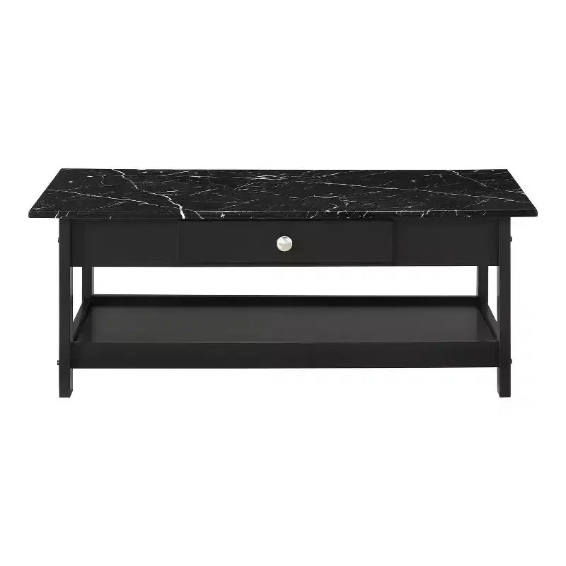 4pc Minsay Transitional Faux Marble Top Storage Coffee Table Set - HOMES: Inside + Out