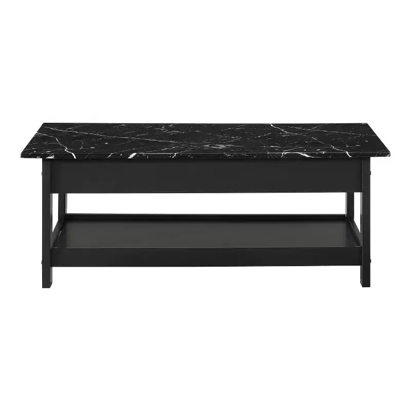 4pc Minsay Transitional Faux Marble Top Storage Coffee Table Set - HOMES: Inside + Out