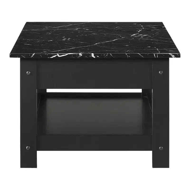4pc Minsay Transitional Faux Marble Top Storage Coffee Table Set - HOMES: Inside + Out