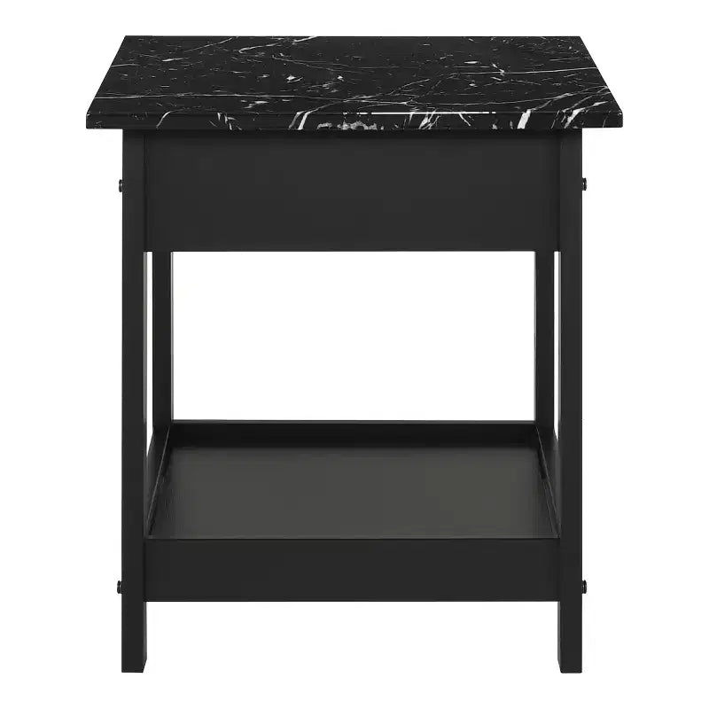 4pc Minsay Transitional Faux Marble Top Storage Coffee Table Set - HOMES: Inside + Out
