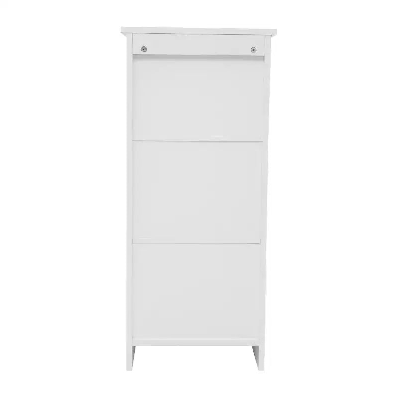 Flash Furniture Vega Bathroom Storage Cabinet Organizer with Magnetic Closure Door, In-Cabinet Adjustable Shelf, and Upper Open Shelf