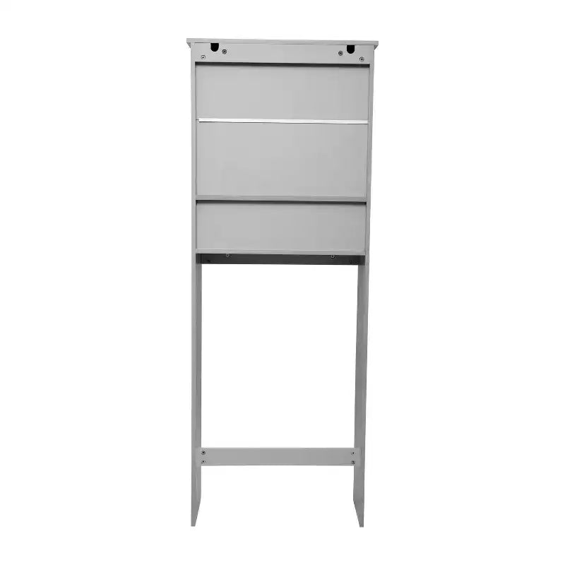 Merrick Lane Over the Toilet Bathroom Organizer with Shelves and Magnetic Closure Doors