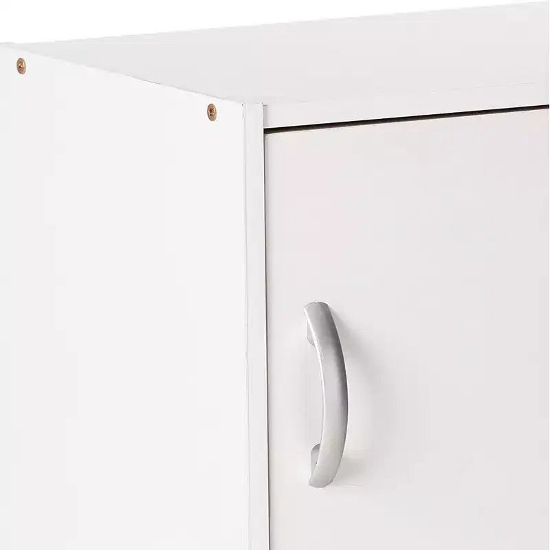 Hodedah Heavy Duty Engineered Wood 3 Door Enclosed Multipurpose Storage Cabinet for Kitchen, Office, Kids Room, and Other Home Organization