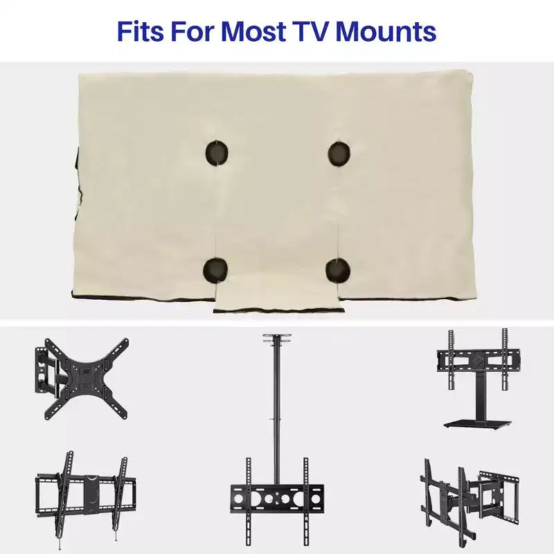 Housse de télévision d'extérieur SYLVOX 50-55, protection d'écran plat de télévision, protection contre les intempéries et la poussière