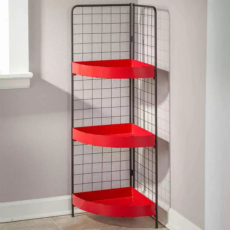 The Lakeside Collection 3-Tier Metal Corner Shelves