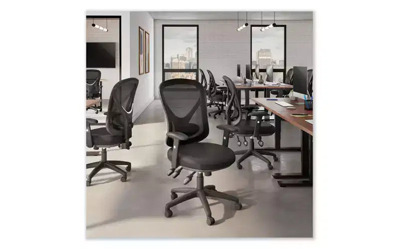 Alera Alera Aeson Series Multifunction Task Chair, Supports Up to 275 lb, 15 to 18.82 Seat Height, Black Seat/Back, Black Base
