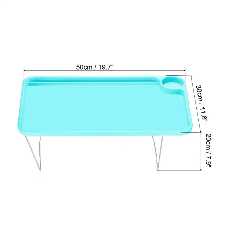 Unique Bargains Reusable Bed Laptop Breakfast-Serving Table with Folding Legs