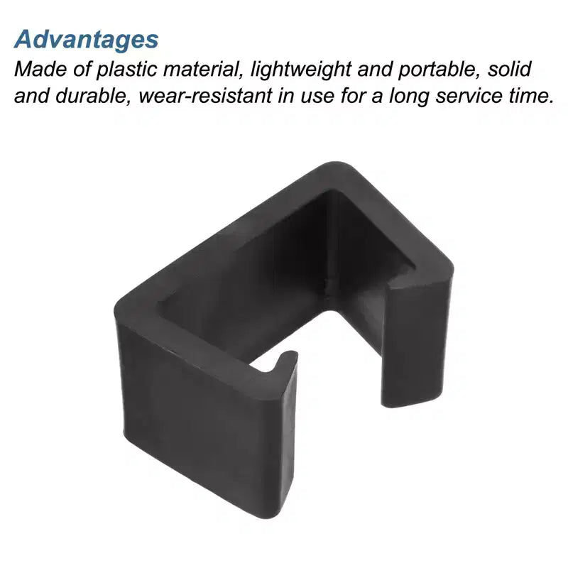 Unique Bargains Wicker Fixed Connection Chair Fasteners Furniture Clips Black