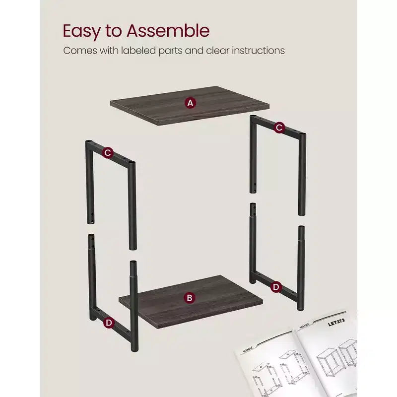 VASAGLE End Table Set of 2, Small Side Tables, Nightstand for Living Room, Bedroom, Office, Bathroom