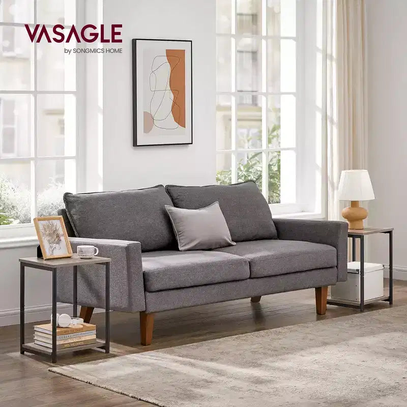 VASAGLE End Table Set of 2, Small Side Tables, Nightstand for Living Room, Bedroom, Office, Bathroom