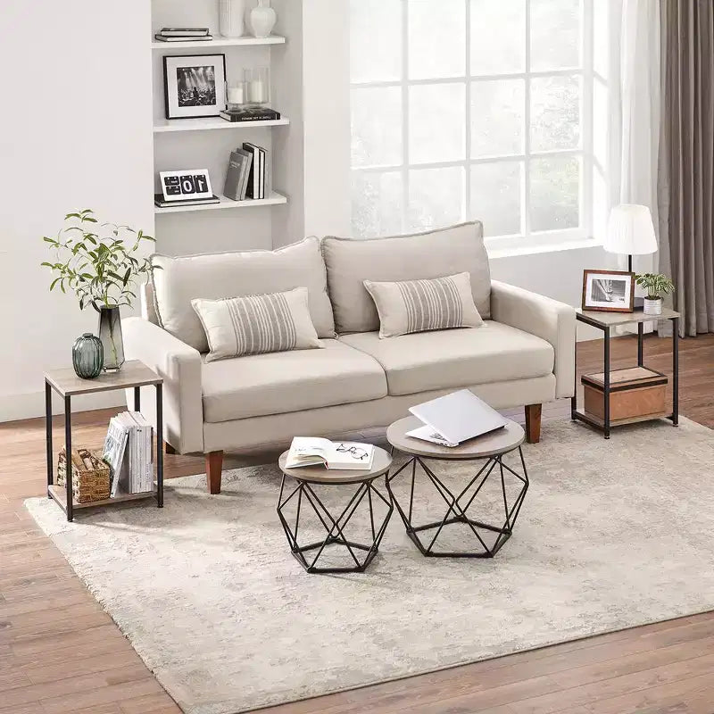 VASAGLE End Table Set of 2, Small Side Tables, Nightstand for Living Room, Bedroom, Office, Bathroom