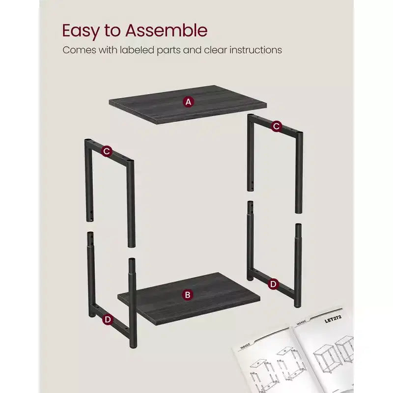 VASAGLE End Table Set of 2, Small Side Tables, Nightstand for Living Room, Bedroom, Office, Bathroom