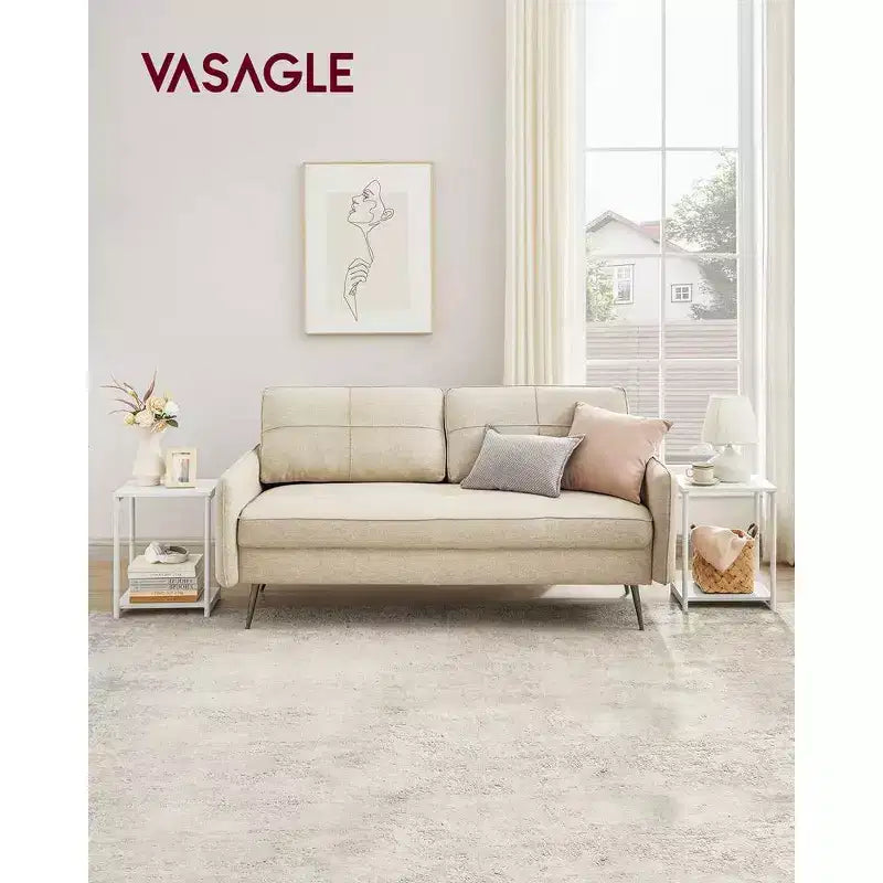 VASAGLE End Table Set of 2, Small Side Tables, Nightstand for Living Room, Bedroom, Office, Bathroom