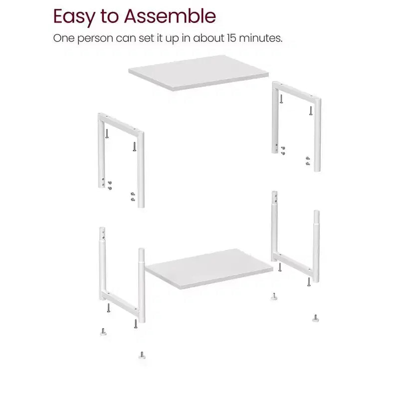 VASAGLE End Table Set of 2, Small Side Tables, Nightstand for Living Room, Bedroom, Office, Bathroom