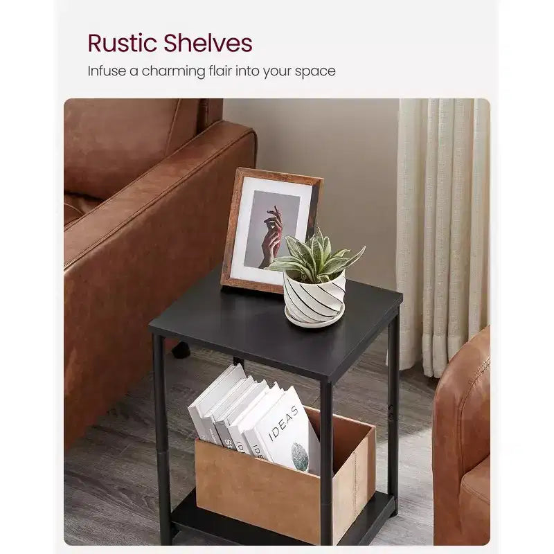 VASAGLE End Table Set of 2, Small Side Tables, Nightstand for Living Room, Bedroom, Office, Bathroom