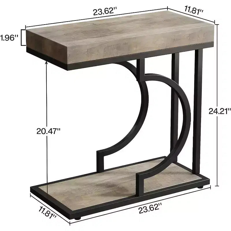 Lantine 23.6 Narrow Side Table