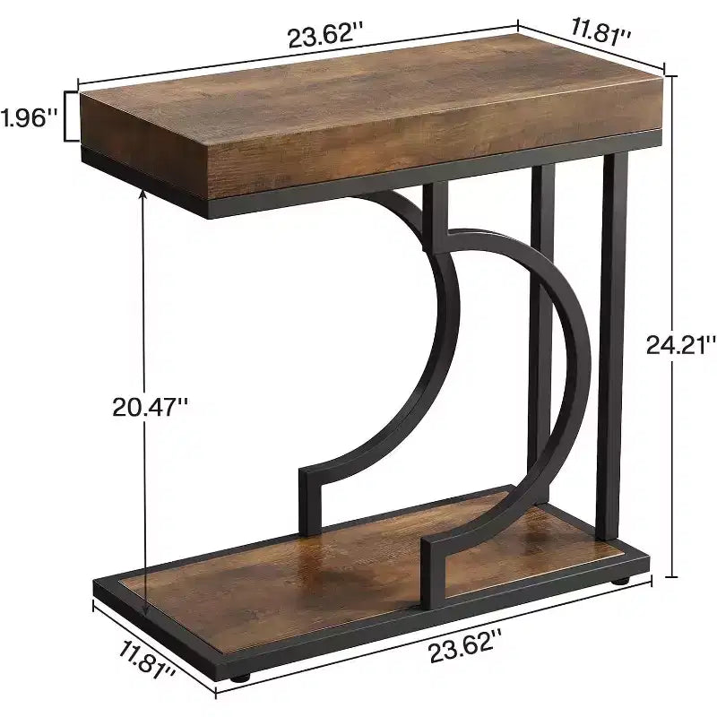 Lantine 23.6 Narrow Side Table