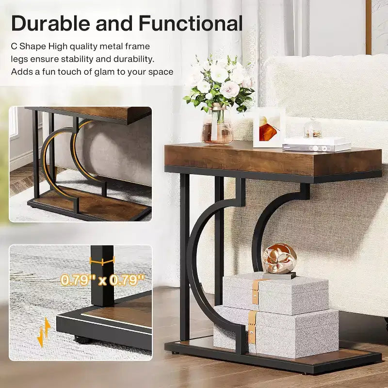 Lantine 23.6 Narrow Side Table