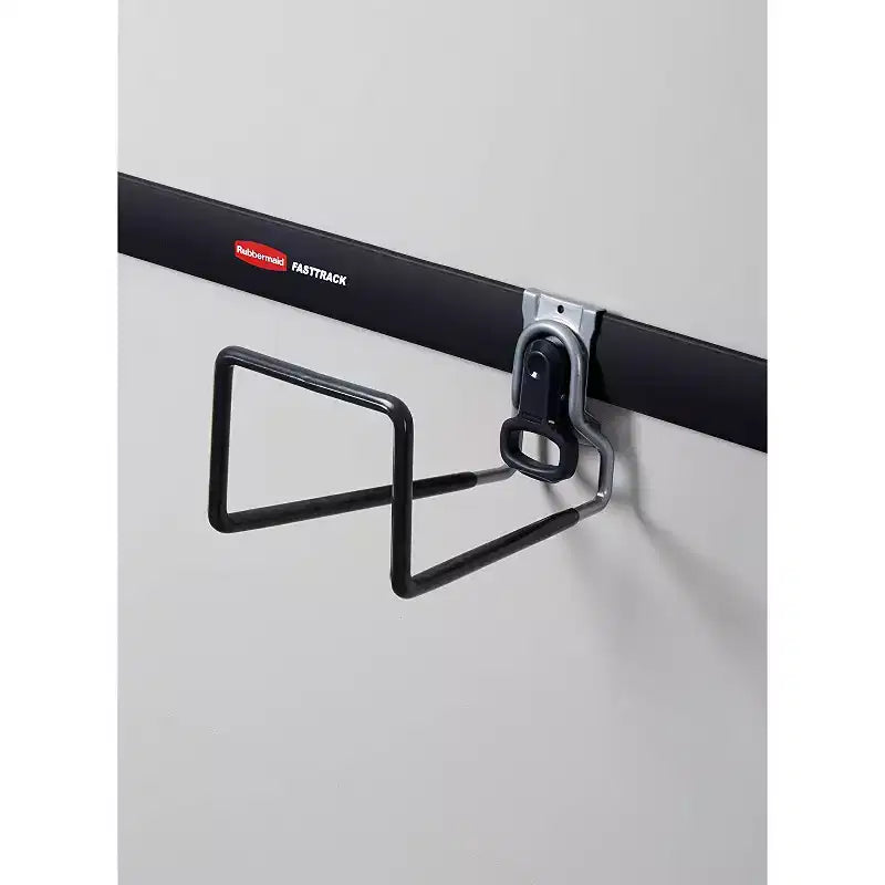 Crochet pour tuyau d'arrosage noir Rubbermaid FastTrack Rail Garage Storage System (lot de 2)