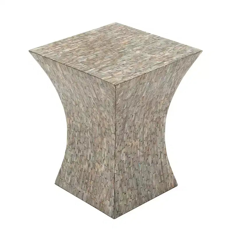 Contemporary Shell Inlaid Accent Table - Olivia & May