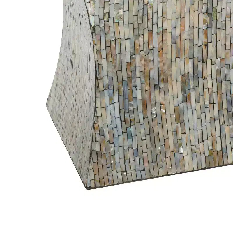 Contemporary Shell Inlaid Accent Table - Olivia & May