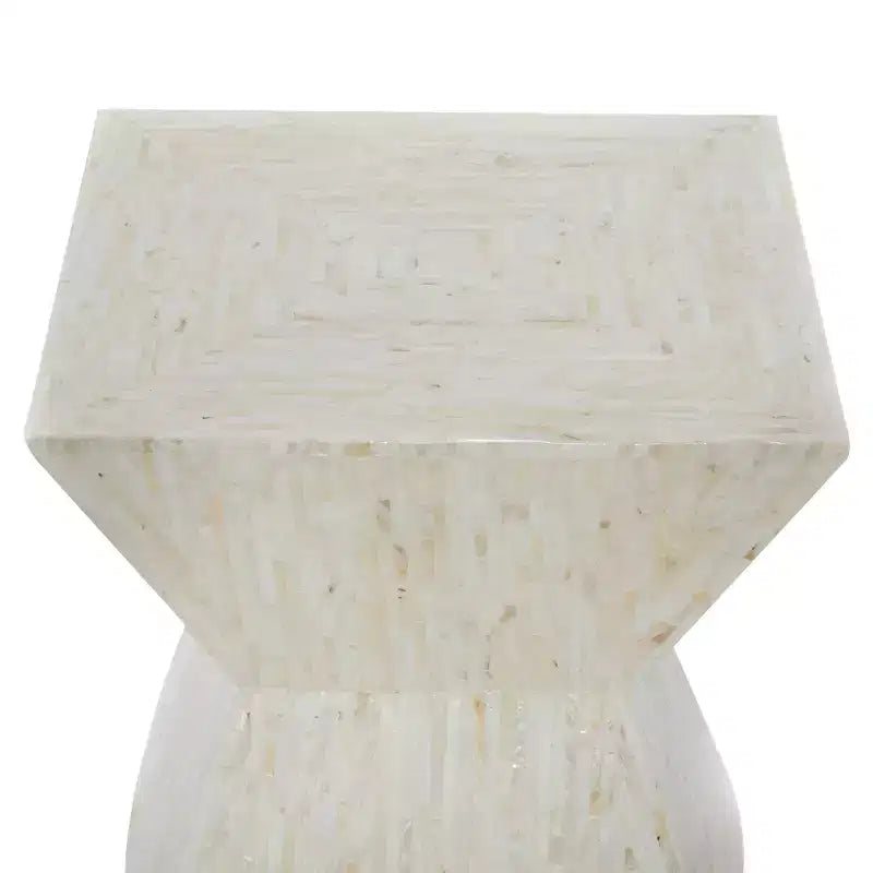 Contemporary Shell Inlaid Accent Table - Olivia & May