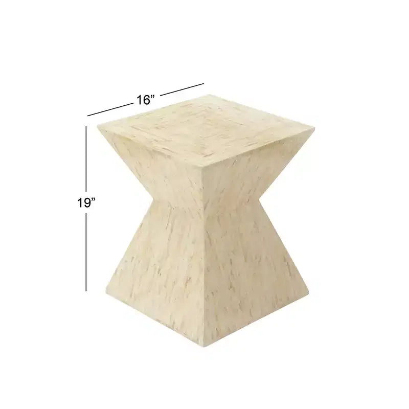 Contemporary Shell Inlaid Accent Table - Olivia & May