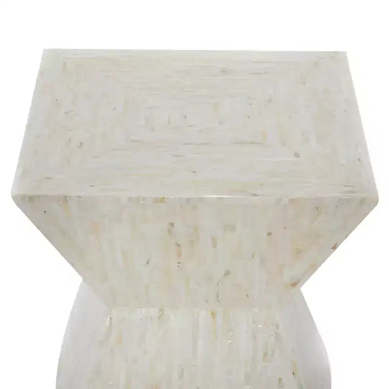 Contemporary Shell Inlaid Accent Table - Olivia & May