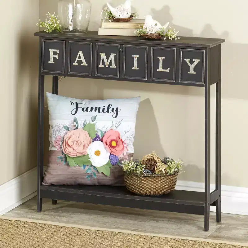Table d'appoint murale avec message familial The Lakeside Collection
