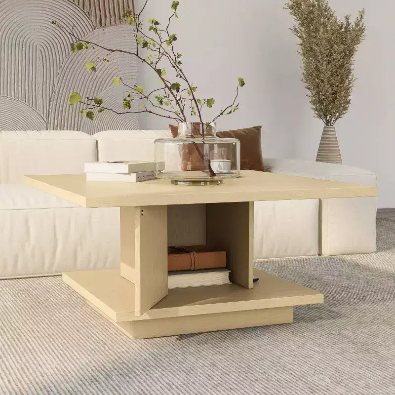 24/7 Shop At Home Traci 31 Contemporary Square Coffee Table with Hidden Storage