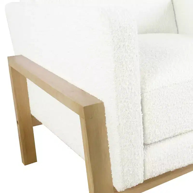 Wood Frame Accent Chair - HomePop