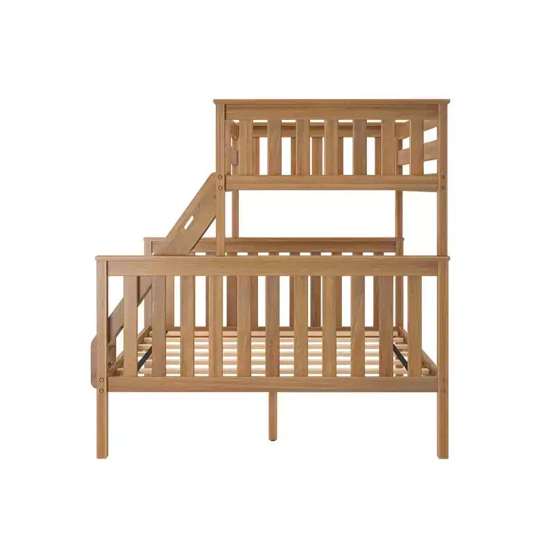 Lit superposé Max & Lily en bois massif, jumeau XL sur grand, pour enfants