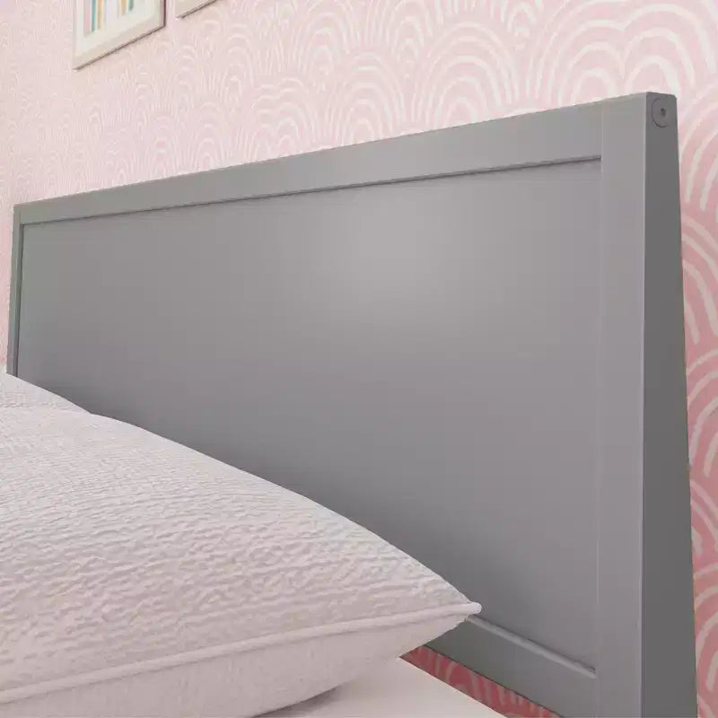 Max & Lily Queen Bed Frame, Solid Wood Classic Platform Bed with Panel Headboard for Kids