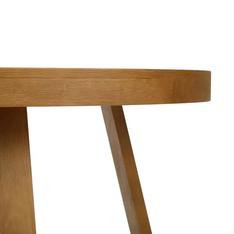 Plank+Beam Round Dining Table, 47 Solid Wood Kitchen Table, Farmhouse Table for 4