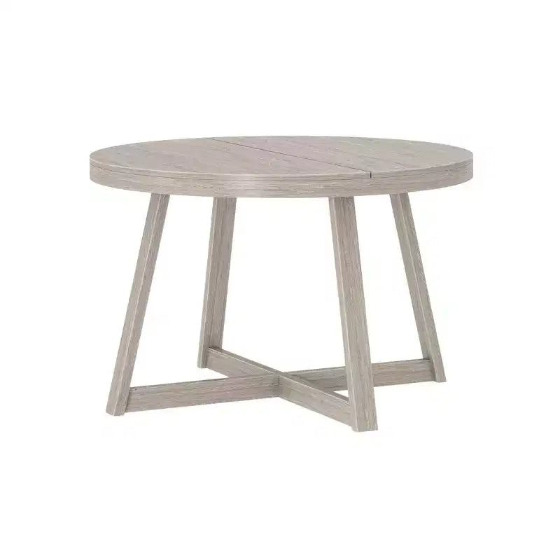 Plank+Beam Round Dining Table, 47 Solid Wood Kitchen Table, Farmhouse Table for 4