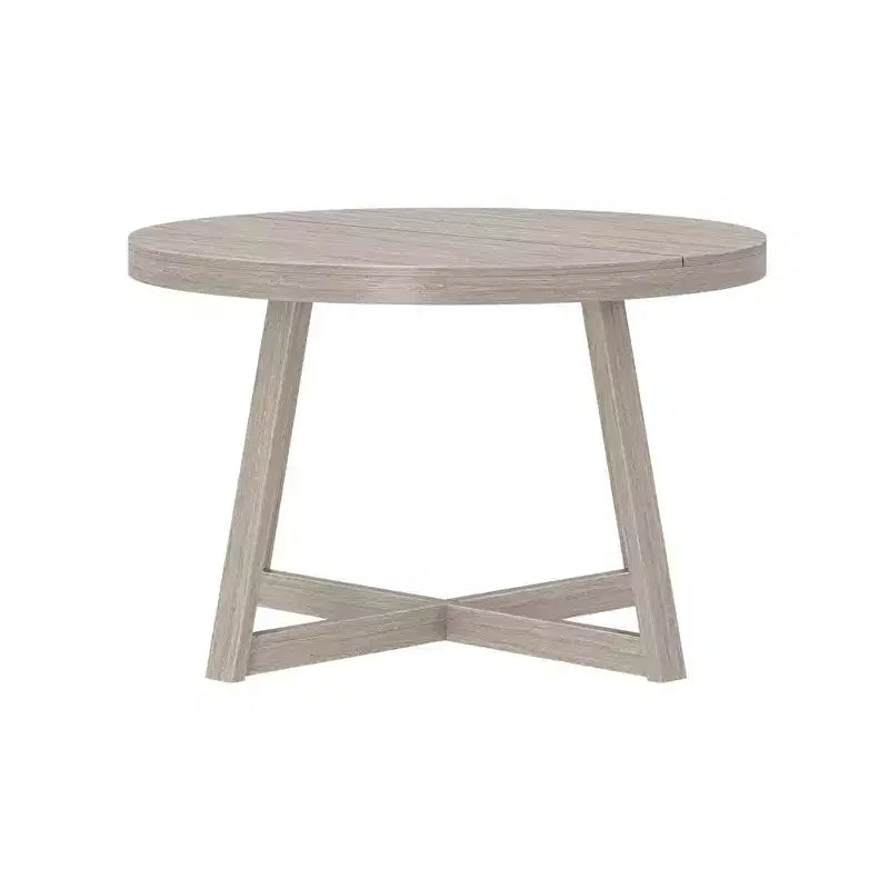 Plank+Beam Round Dining Table, 47 Solid Wood Kitchen Table, Farmhouse Table for 4