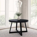 Plank+Beam Round Dining Table, 47 Solid Wood Kitchen Table, Farmhouse Table for 4