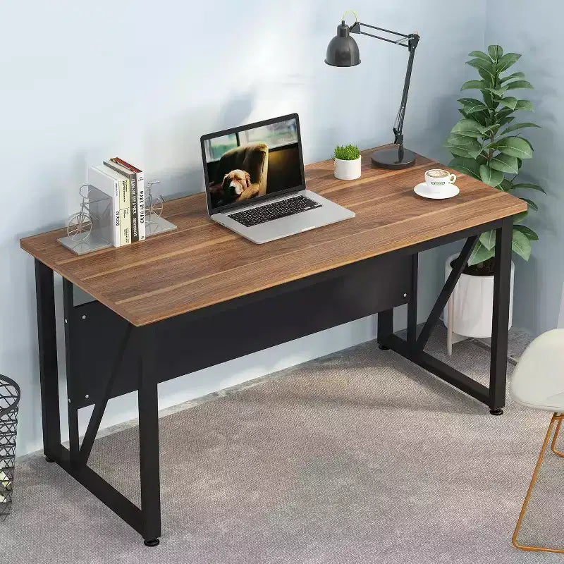 Lantine 55 inches Simple Computer Desk, Home Office Desk Writing Table for Workstation