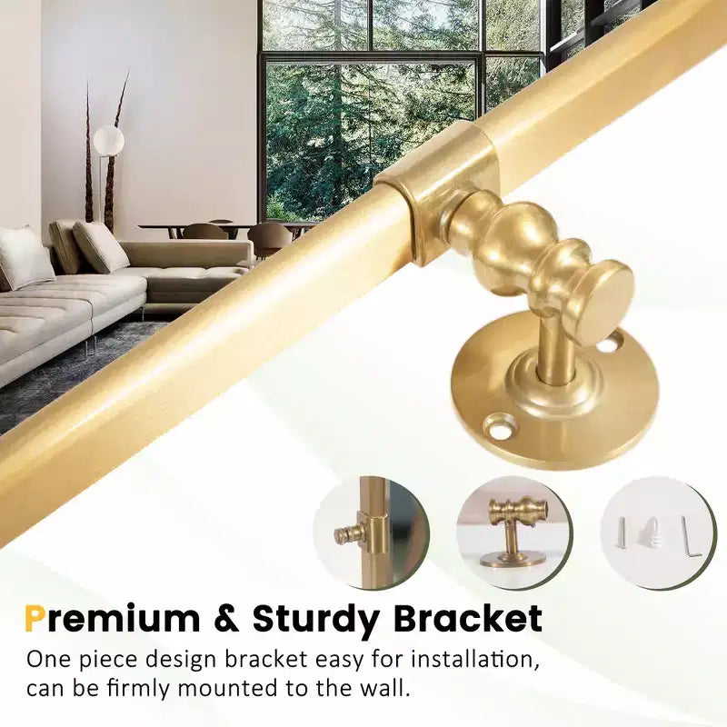 Dovelina Arched Metal Frame Pivot Decorative Wall Mirror with Rounded Corners Frame 36x24(Set of 2)-Gold