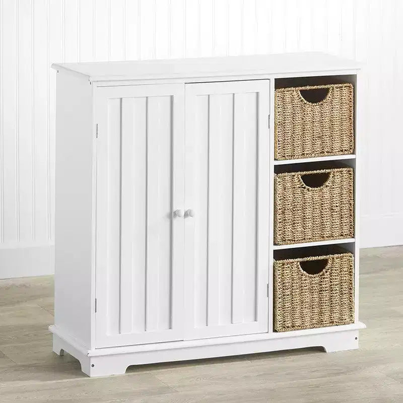 Meuble de rangement avec buffet et panneaux à rainures Lakeside Collection