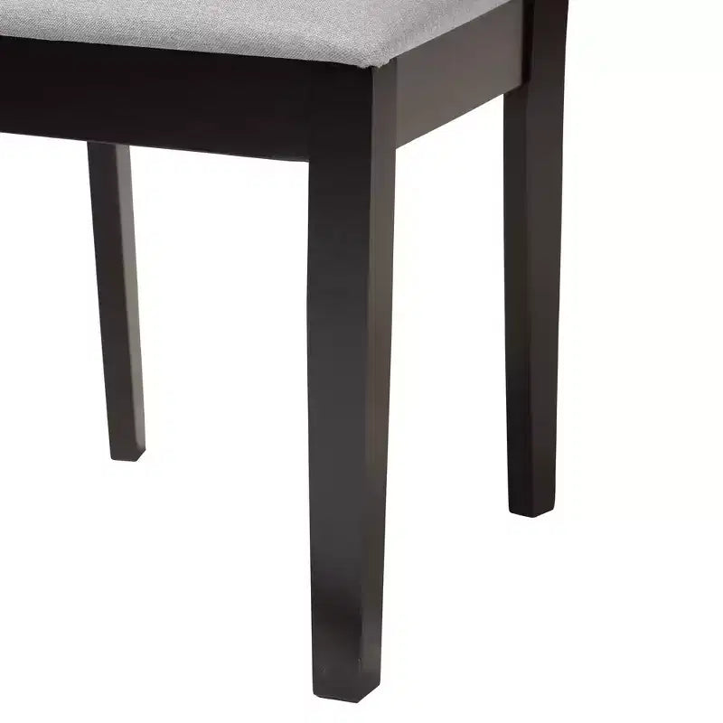 Baxton Studio Abigail Modern Fabric Wood Dining Chair Set
