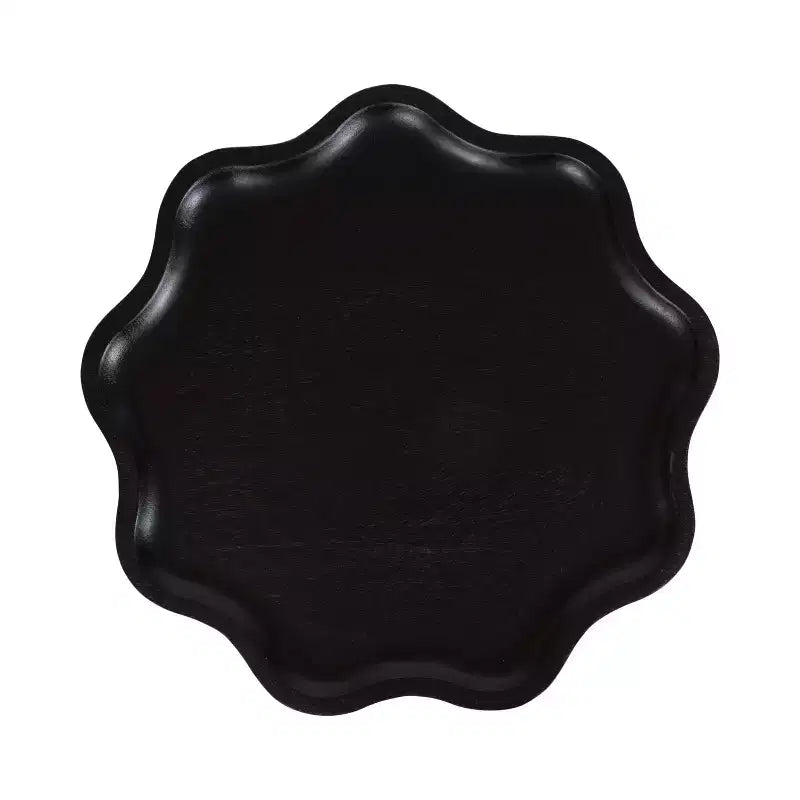 Kate and Laurel Alezar Scallop Wood Side Table