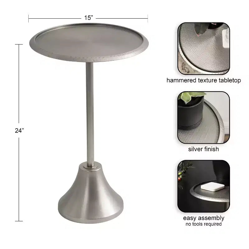 Kate and Laurel Sanzo Metal Side Table