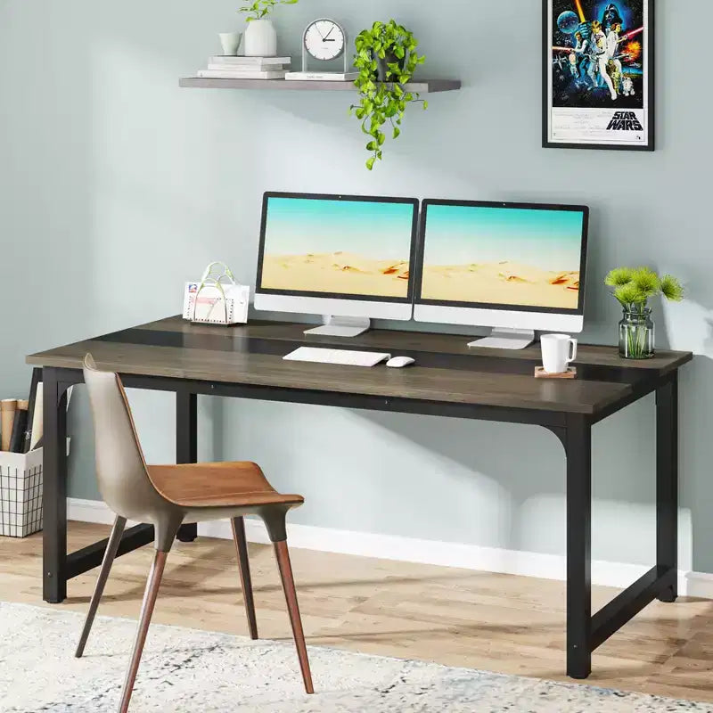 Tribesigns 63 Modern Computer Desk, Conference Room Desk Workstation for Home Office